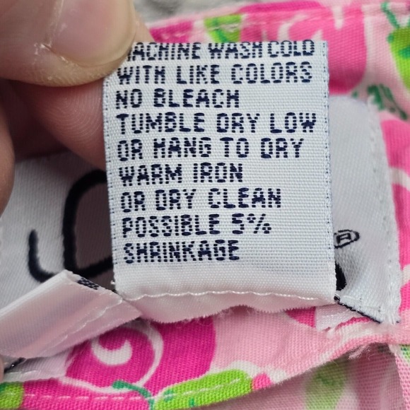 Vintage Lilly‎ Pulitzer White Label Mini Skirt Womens 2 Pink Happy Snails Beach - Picture 5 of 9